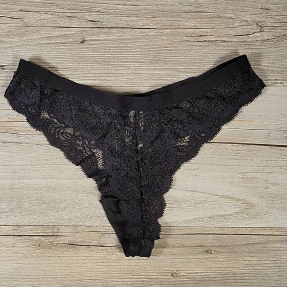 Hers by Herman Lace Push-up Bra & Thong Set Sz 32B - Picture 7 of 9